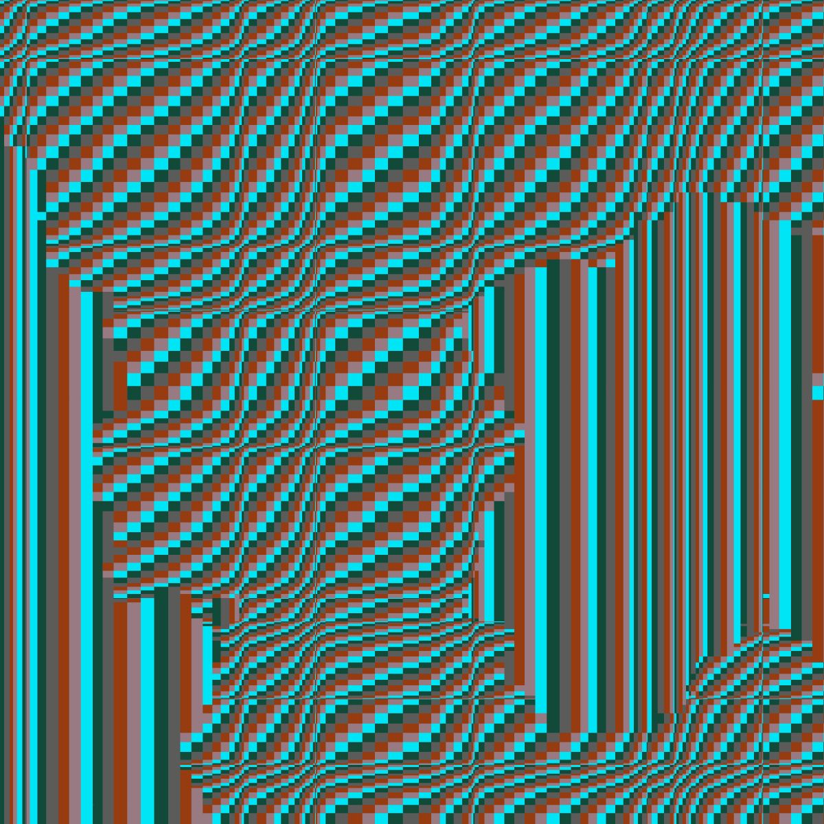 color palette generated entirely by code