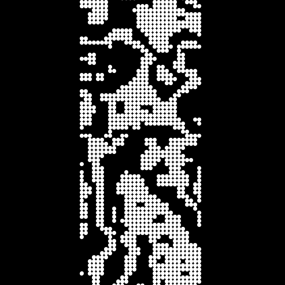 Infinite Scroll with cellular automaton