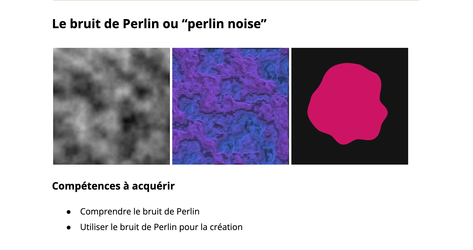 Le bruit de Perlin en design génératif